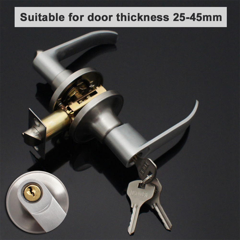 Door Knob Replacement - مقابض أبواب المدخل مع 3 مفاتيح،