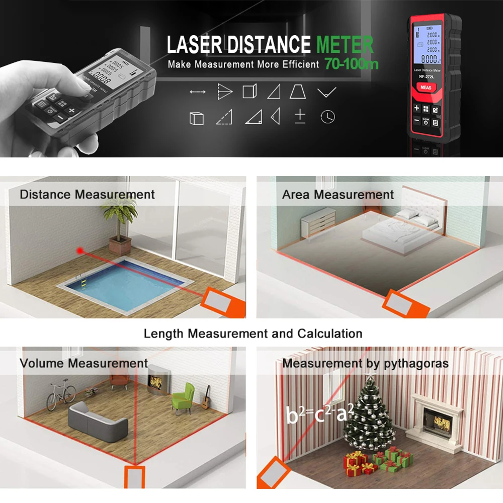 Noyafa-NF-271 ليزر مسافة متر ، - مراجعة Home Improvement Items وسعره