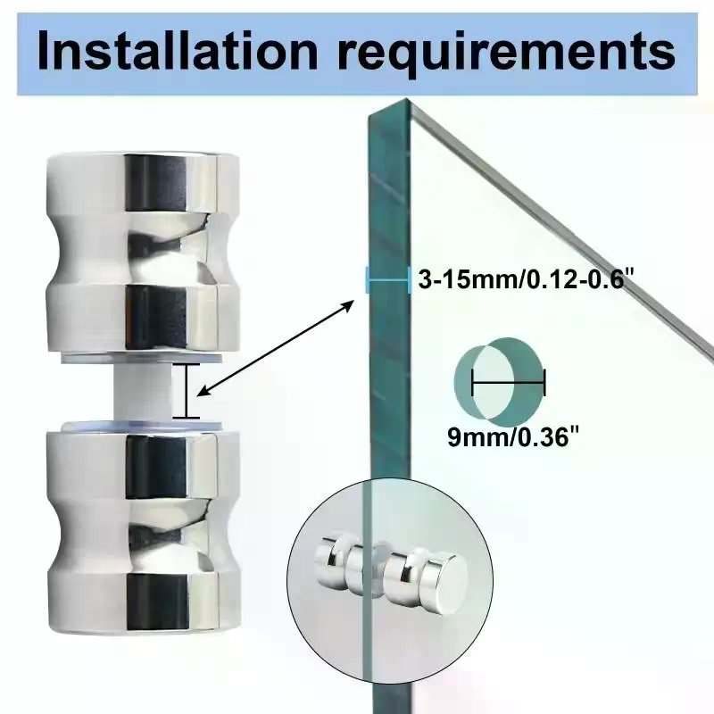 مقبض أنيق لأبواب الدش الزجاجية - مراجعة Door Knob Replacement وسعره