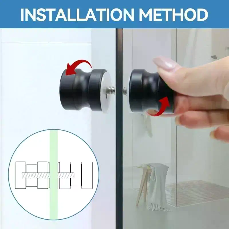 مقبض أنيق لأبواب الدش الزجاجية - مراجعة Door Knob Replacement وسعره