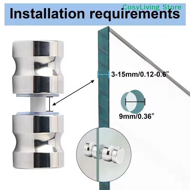 مقبض باب زجاجي أنيق للحمام، مق - مراجعة Door Knob Replacement وسعره